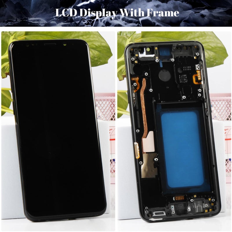 SRJTEK Incell for Samsung Galaxy S9 Plus Screen for Samsung Galaxy S9 Plus SM-G965F, SM-G965U, SM-G965W Digitizer Touch Sceen Assembly Repair Parts(Black,With frame) - Image 3